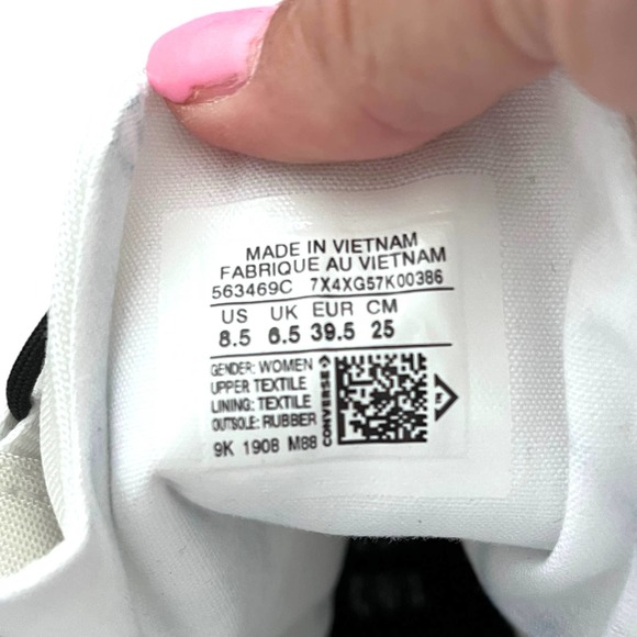 Converse Chuck Taylor All Star GR82 XX-HI High Heel Boots White/Black Size 8.5 - Picture 3 of 10